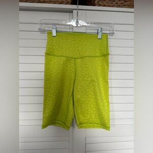 Leopard Jacquard Biker Shorts